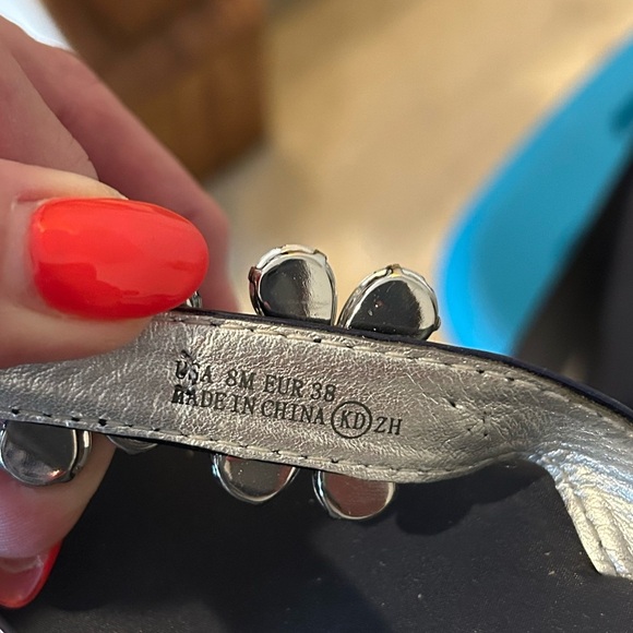 Nina Blue Heels with Sparkling Embellishments - Picture 7 of 7